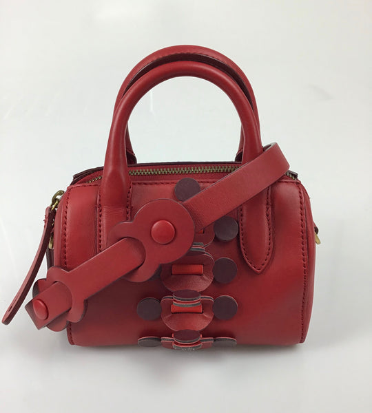 ANYA HINDMARCH – Vere Barrel mini appliquéd leather shoulder bag